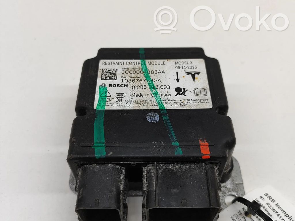 Tesla Model X Airbag control unit/module 