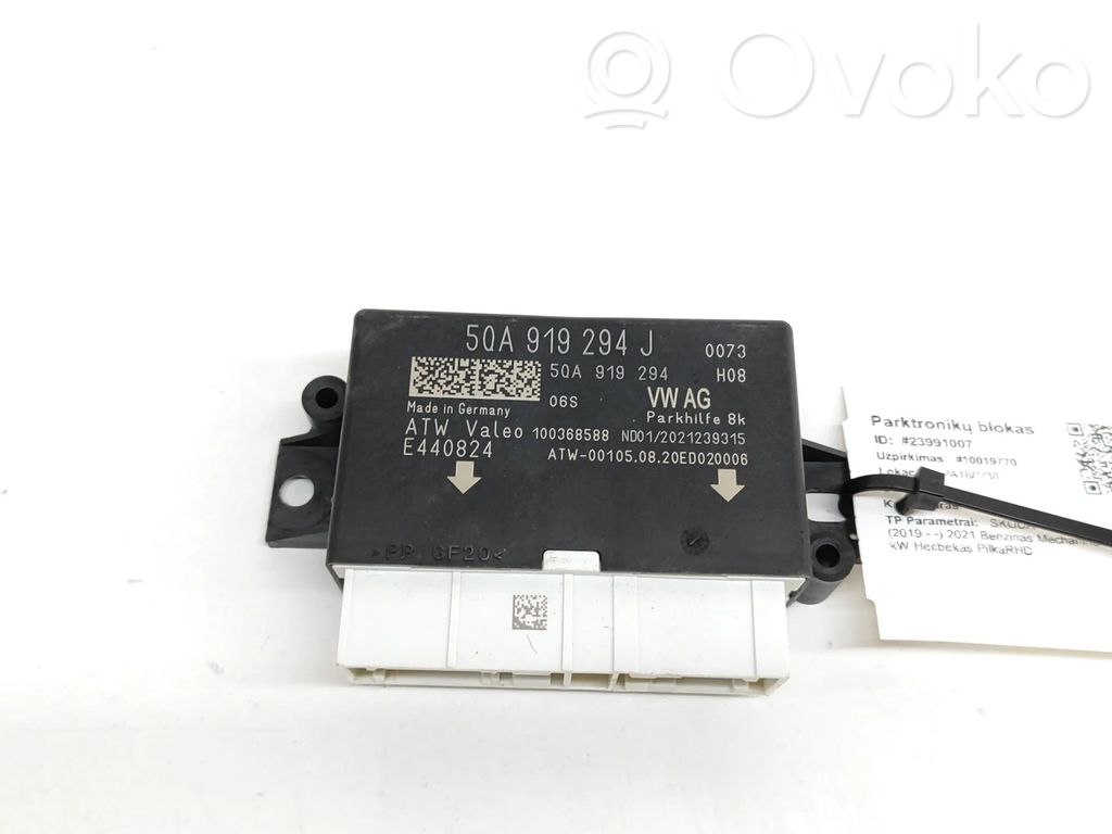 Unitate/modul de comandă parcare PDC   5QA919294,5QA919294J