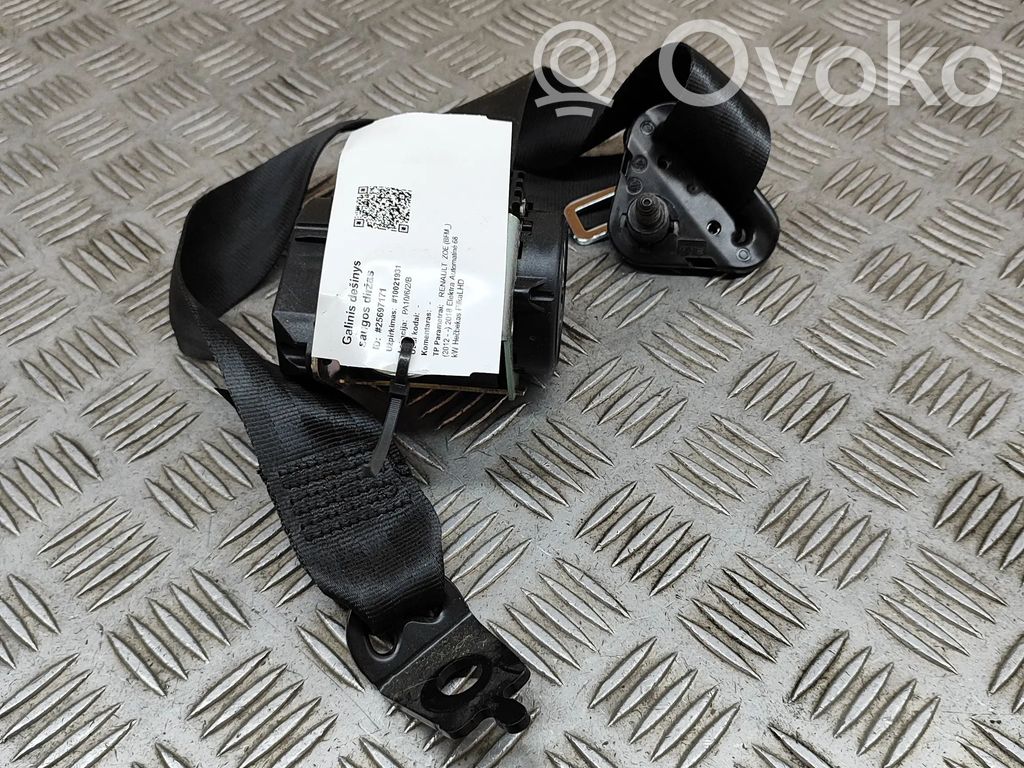 Renault Zoe Cinturón trasero 