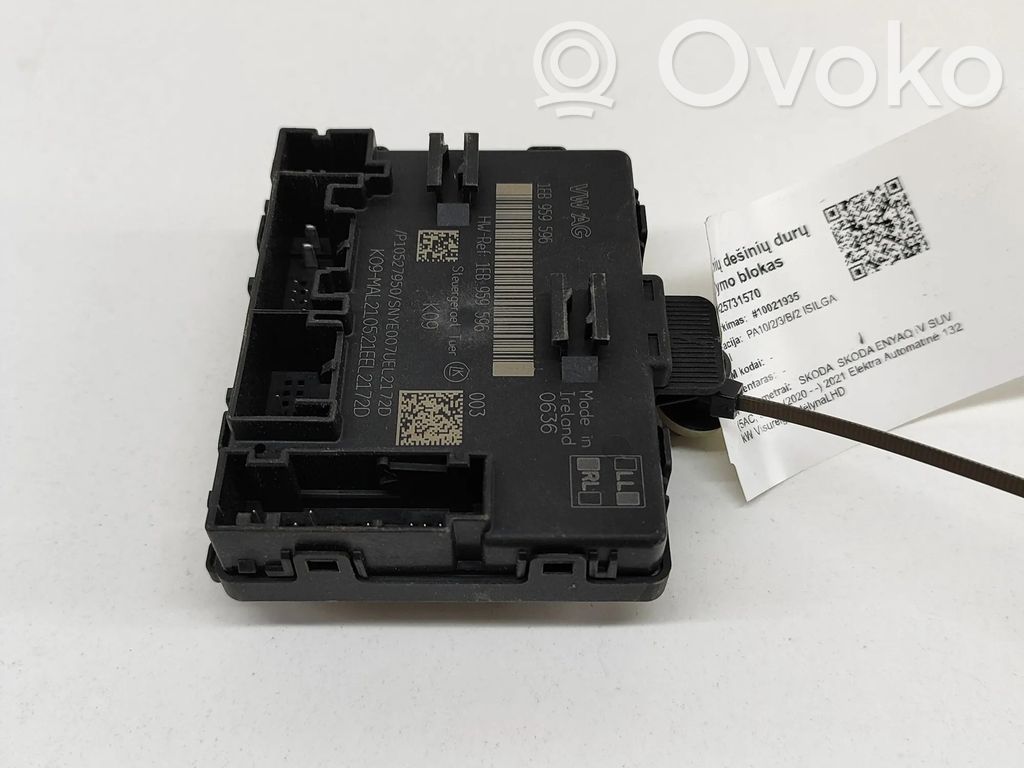 Skoda Enyaq iV Door control unit/module 