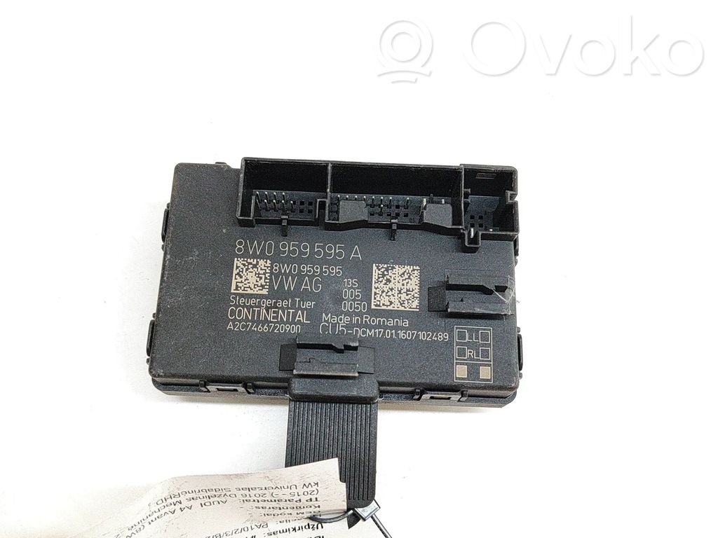 Audi A4 S4 B9 8W Door control unit/module 