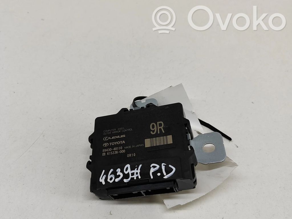 Lexus RX 450H Wing mirror control module 