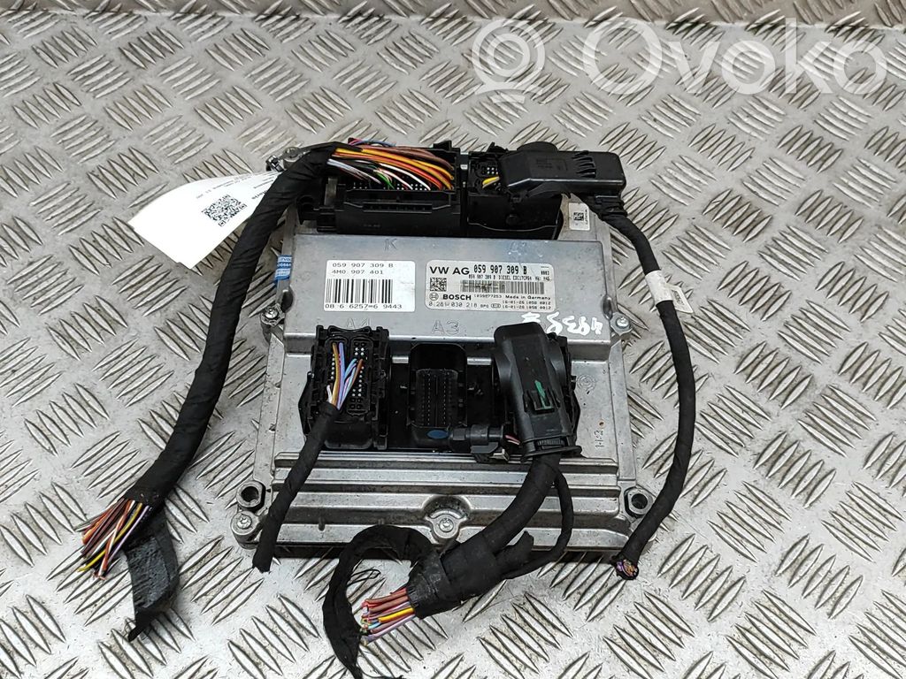 Sterownik / Moduł ECU   0281030218,1039S77253,059907309B,4M0907401