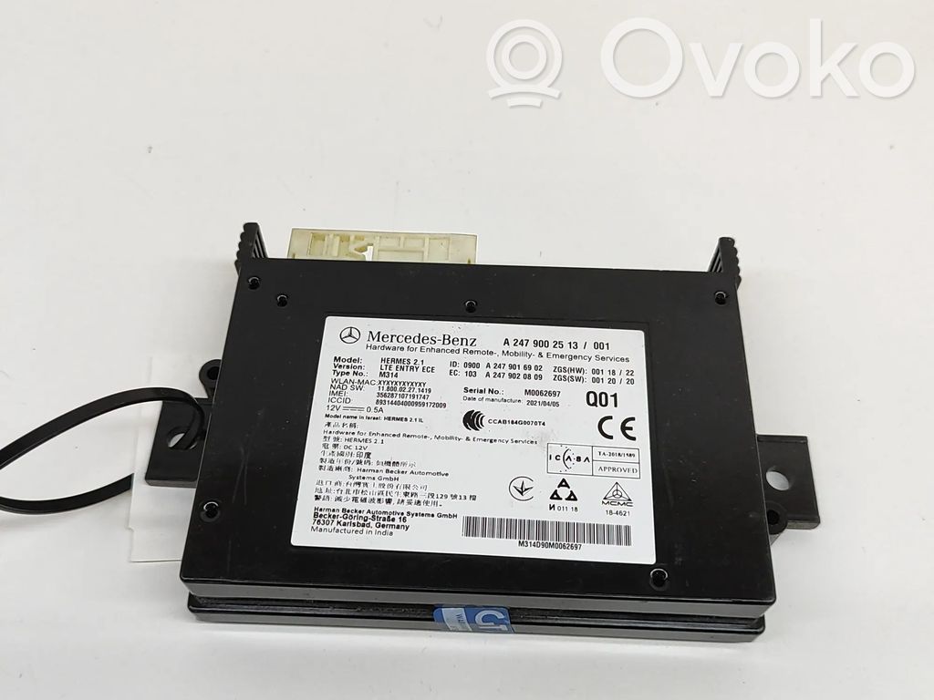 Unidad de control/módulo de bluetooth   A2479016902,A2479020809,A2479002513