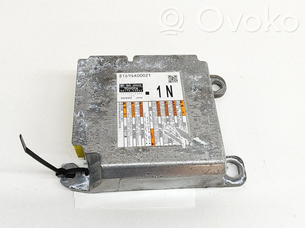 Toyota Yaris XP210 Module de contrôle airbag
