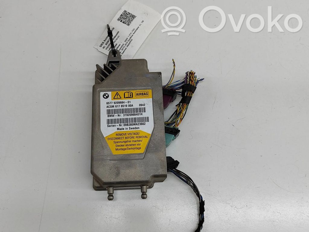BMW 7 F01 F02 F03 F04 Centralina/modulo airbag