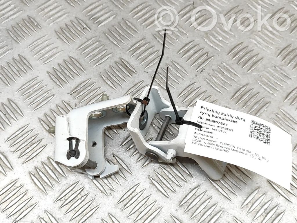 Citroen C4 III e-C4 Set di cerniere portiera anteriore