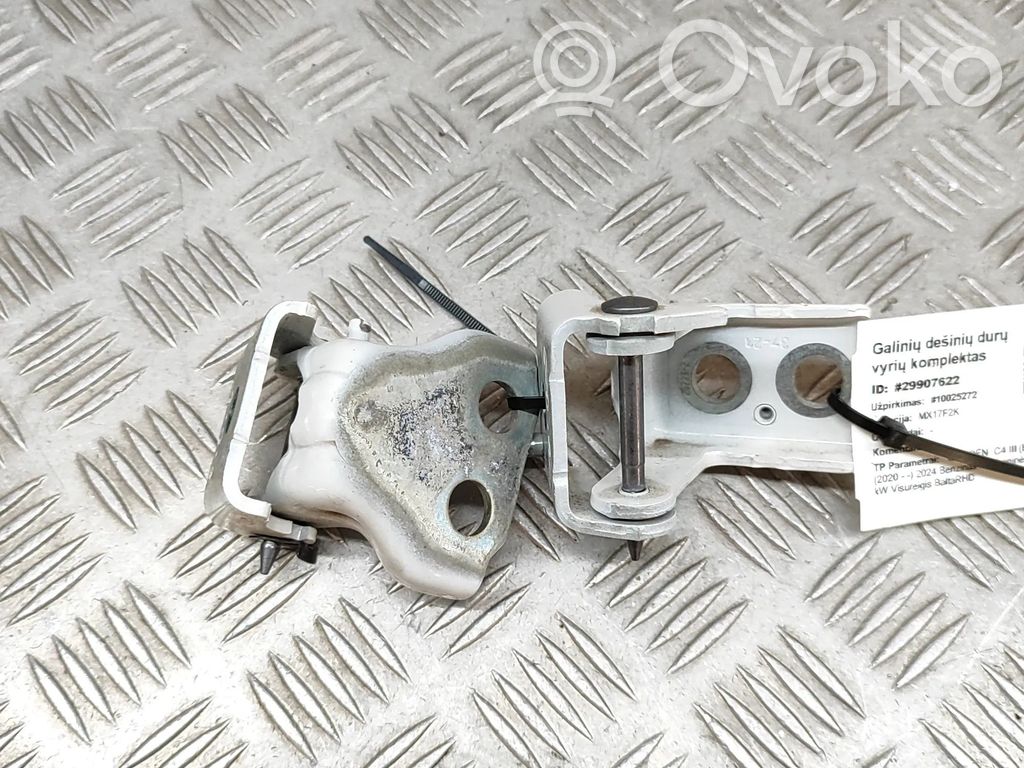 Citroen C4 III e-C4 Set di cerniere portiera posteriore