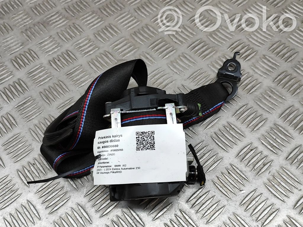 BMW X2 U10 Sicherheitsgurt vorne 