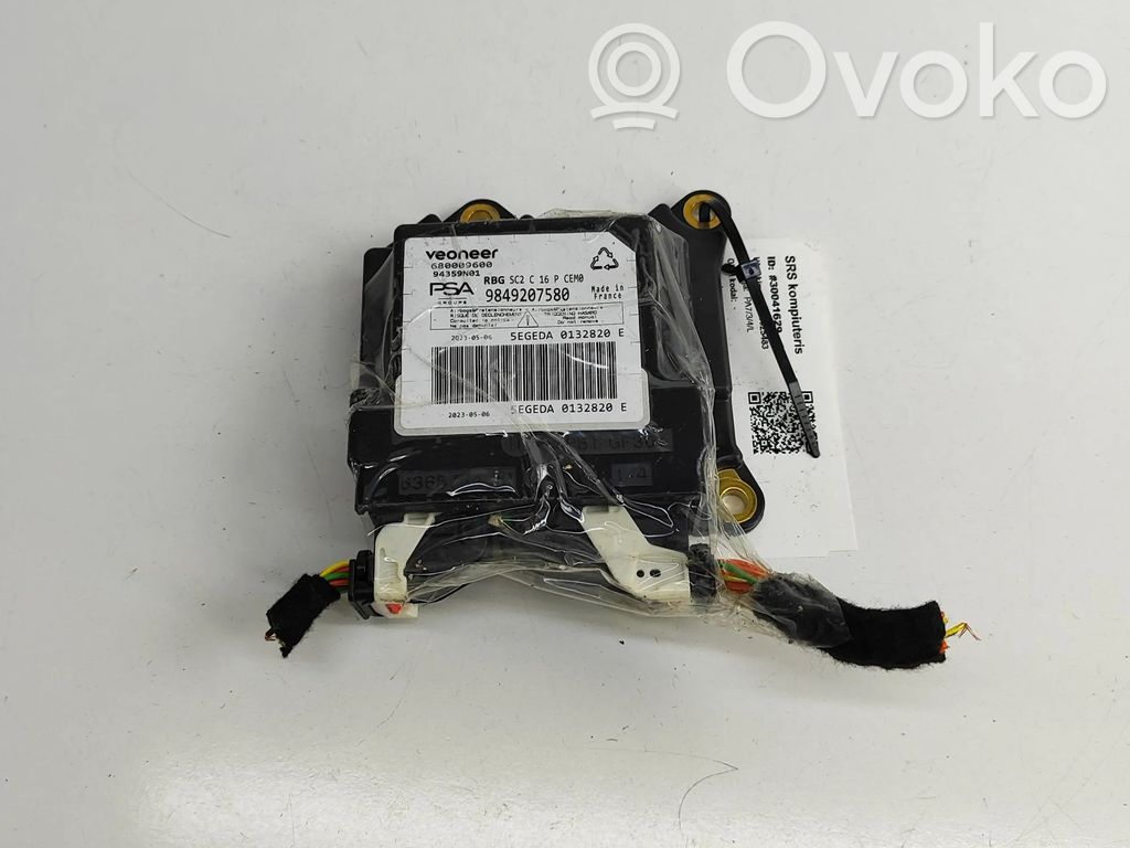 Opel Mokka B Airbag control unit/module 