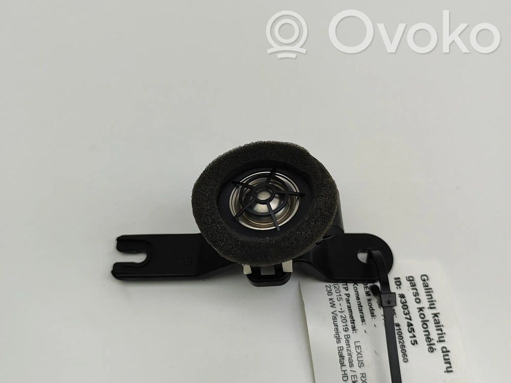 Lexus RX 450H Altavoz de la puerta trasera