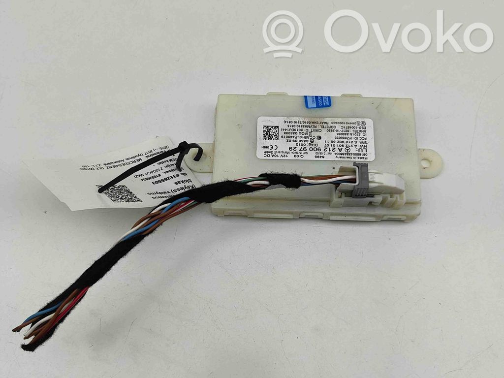 Mercedes-Benz GLE (W166 - C292) Unitate/modul de control fără cheie (KESSY) 