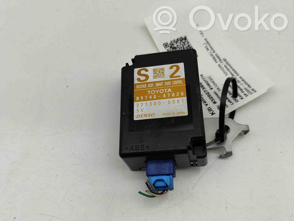 Toyota Prius (XW30) Unitate/modul de control fără cheie (KESSY) 