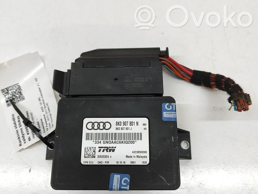Audi Q5 SQ5 8R Rear brake EMF control unit/module 