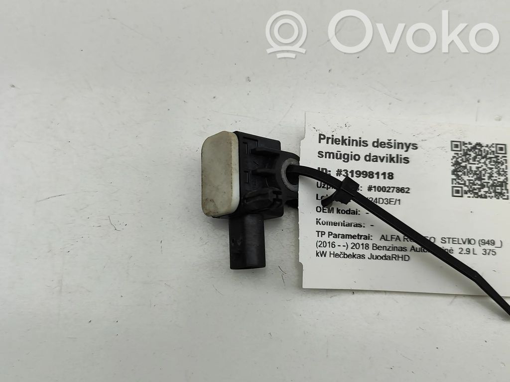 Alfa Romeo Stelvio Airbagsensor Crashsensor Drucksensor 