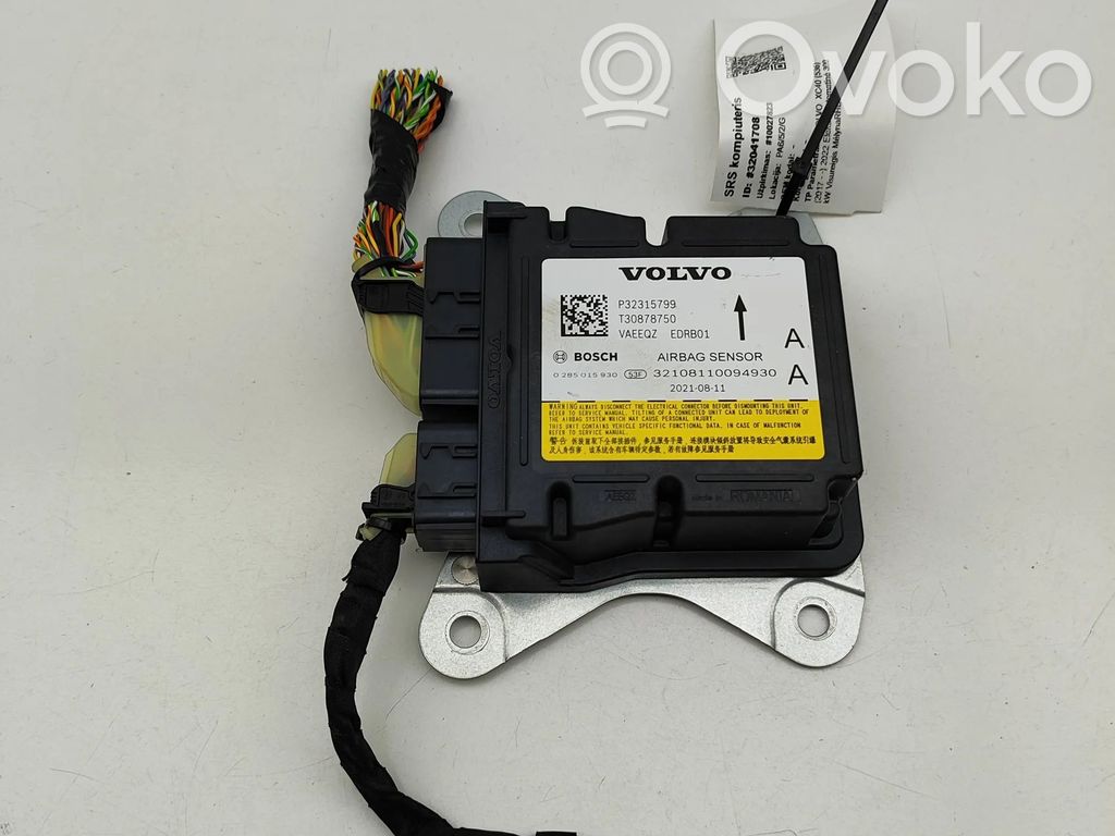 Volvo XC40 Airbag control unit/module 