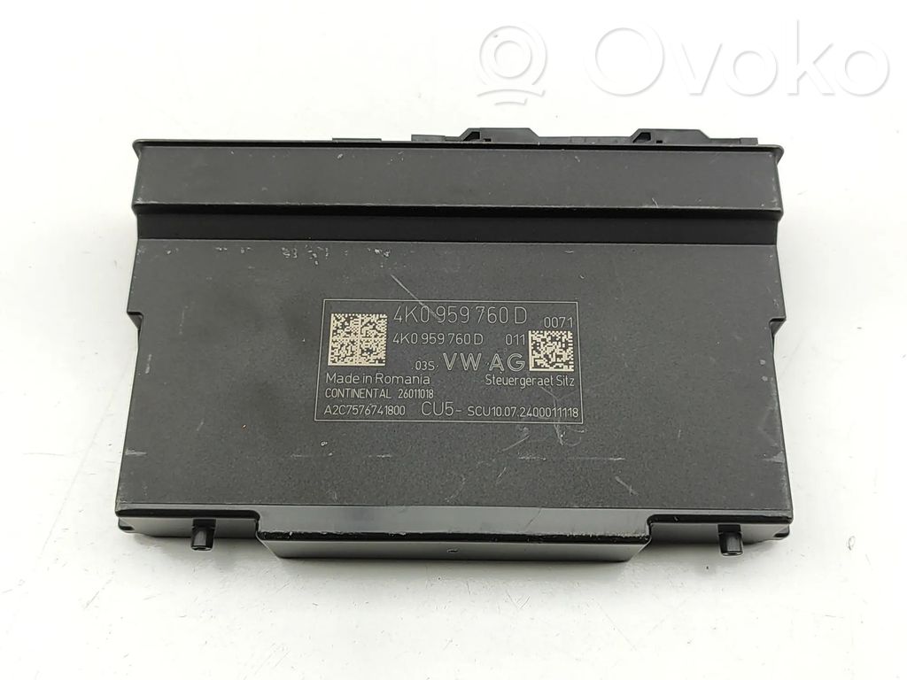 Porsche Cayenne (9Y0 9Y3) Module de commande de siège 