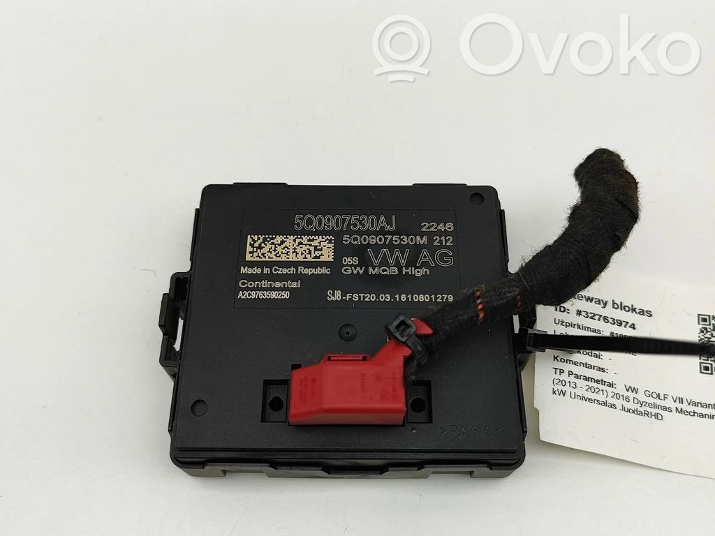 Modulo di controllo accesso   5Q0907530M,A2C9763590250,5Q0907530AJ
