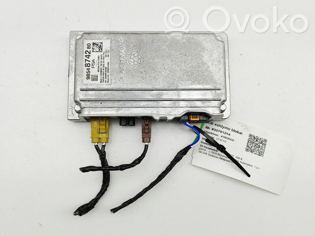 Peugeot 508 II Video control module 