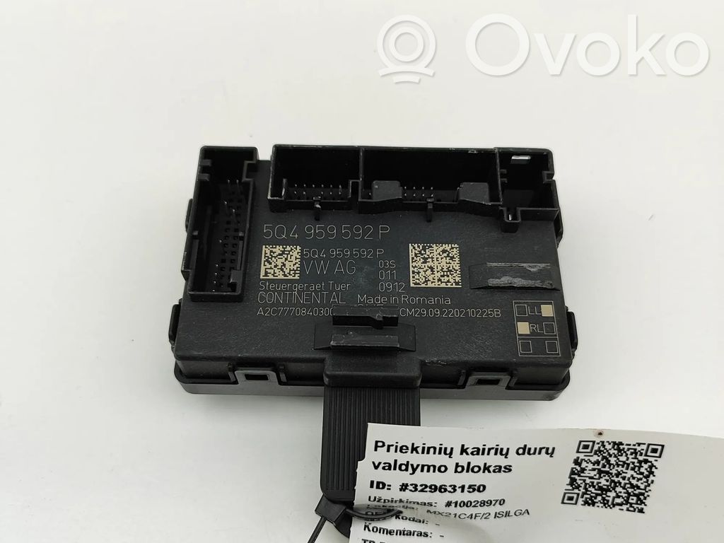 Door control unit/module   5Q4959592P,A2C7770840300