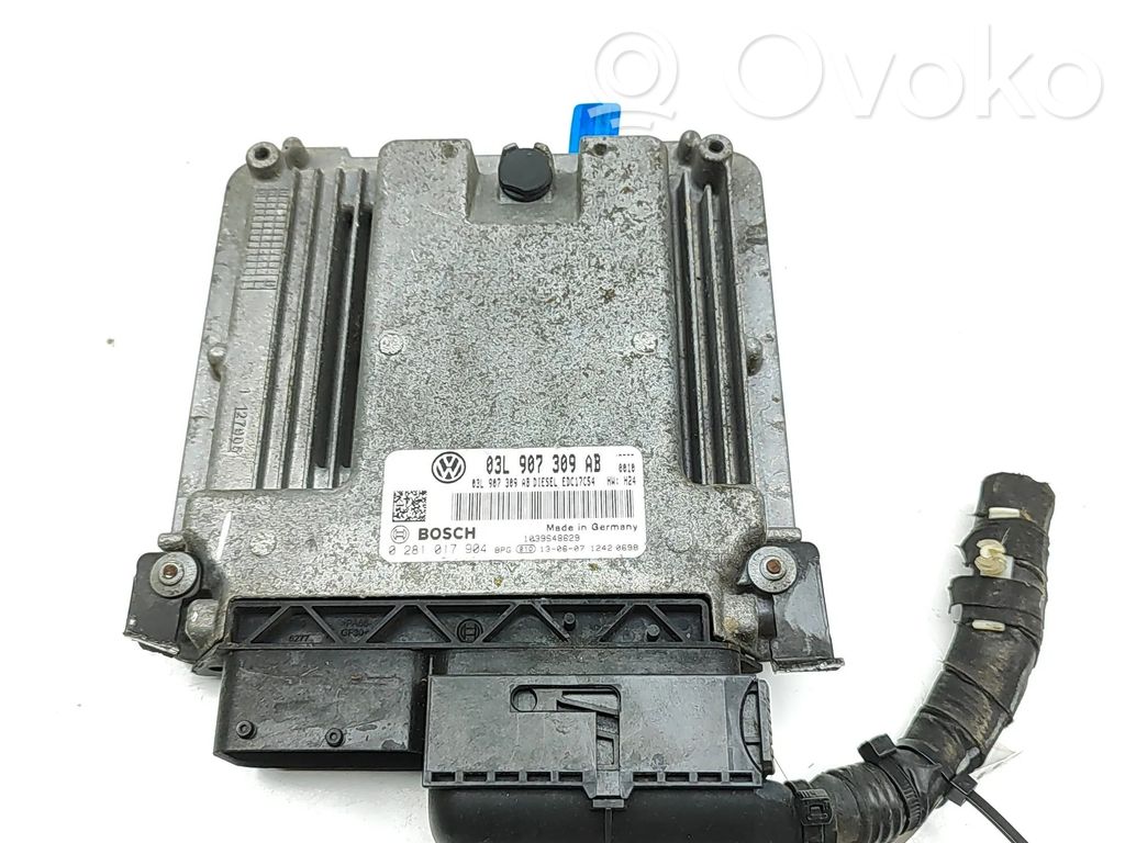 Engine control unit/module   03L907309AB,0281017904,1039S48629