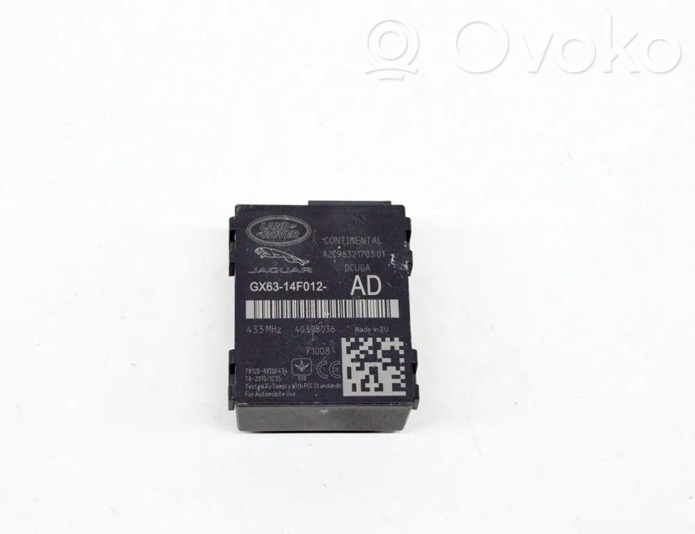 Jaguar F-Type Tire pressure control unit 