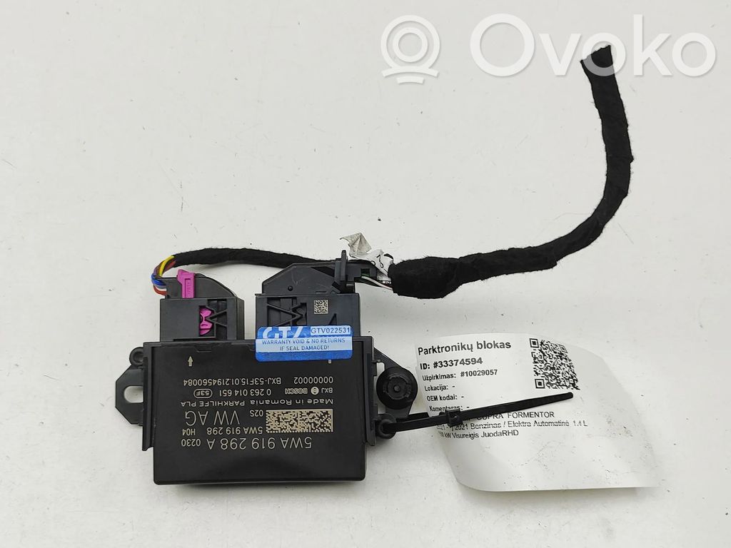 Cupra Formentor Unitate/modul de comandă parcare PDC 