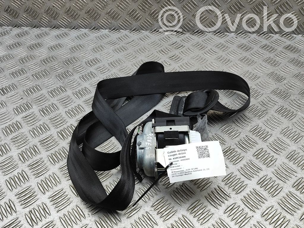 Audi Q7 4M Cinturón de la tercera fila de asientos 