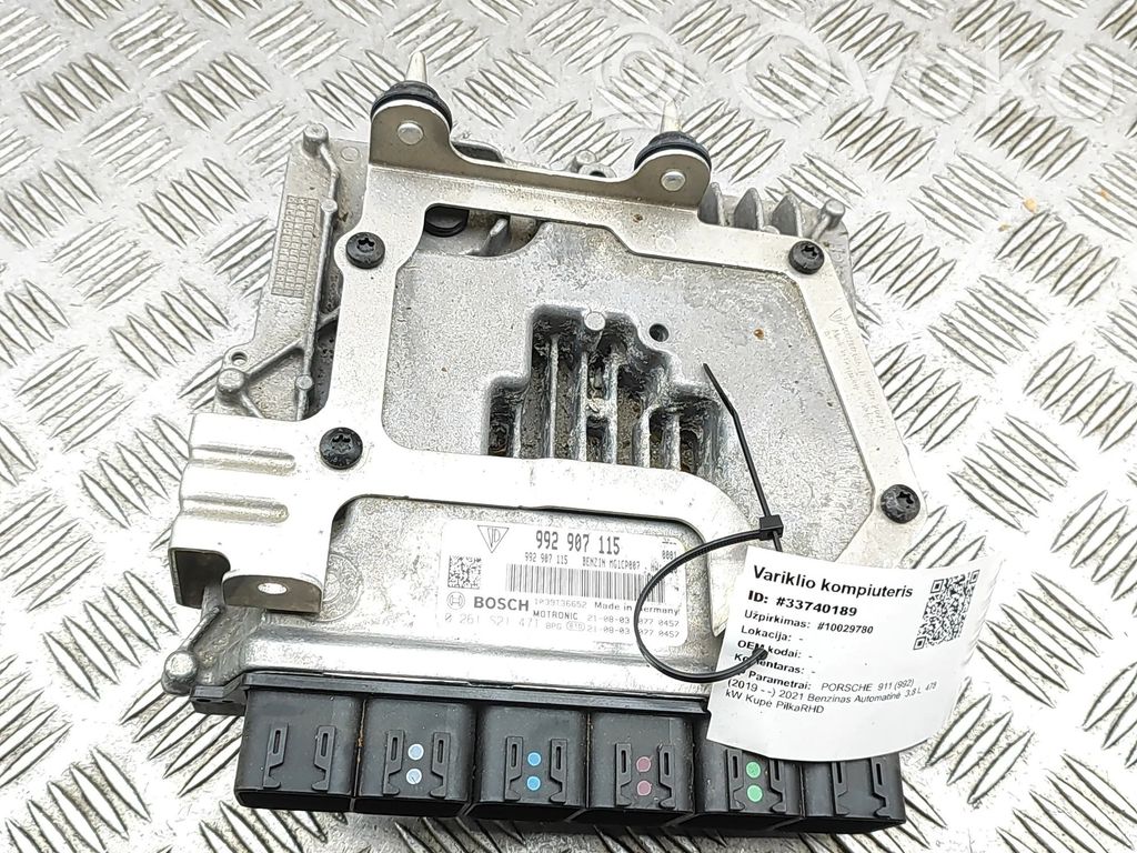 Porsche 911 992 Sterownik / Moduł ECU 