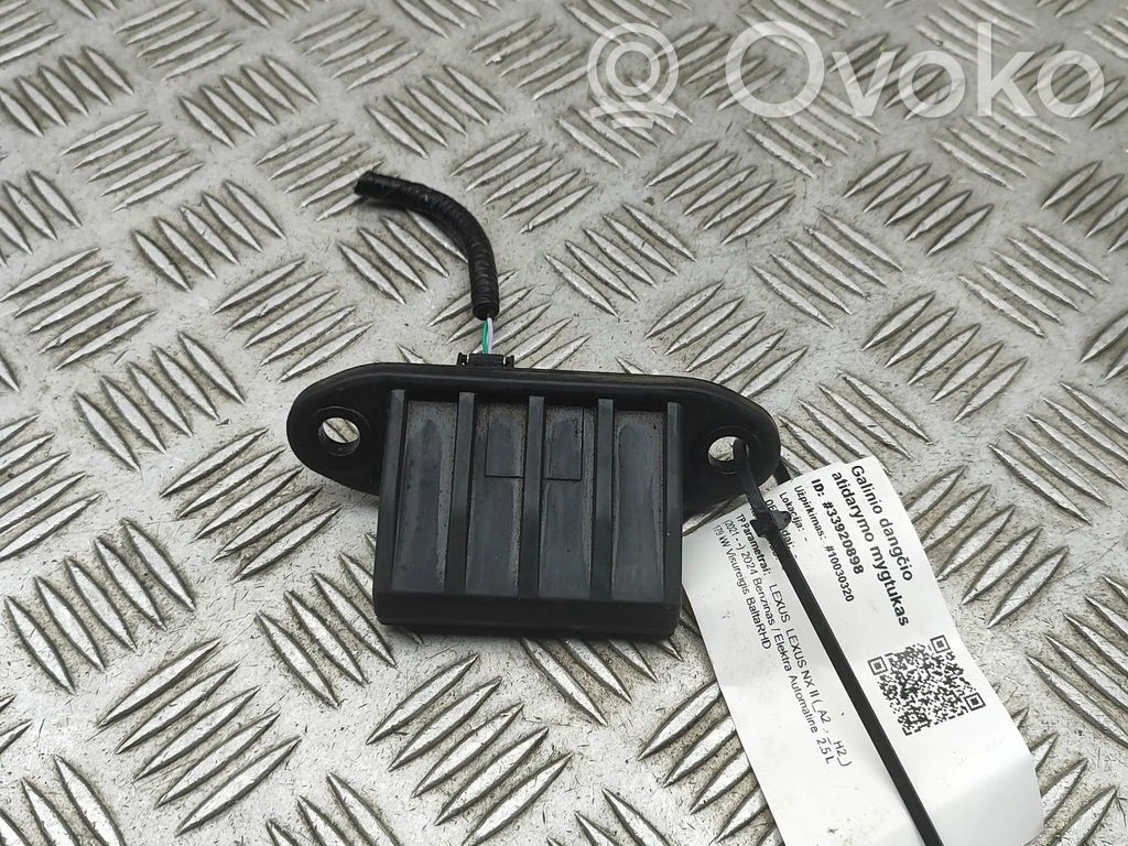 Lexus NX Tailgate/boot open switch button 