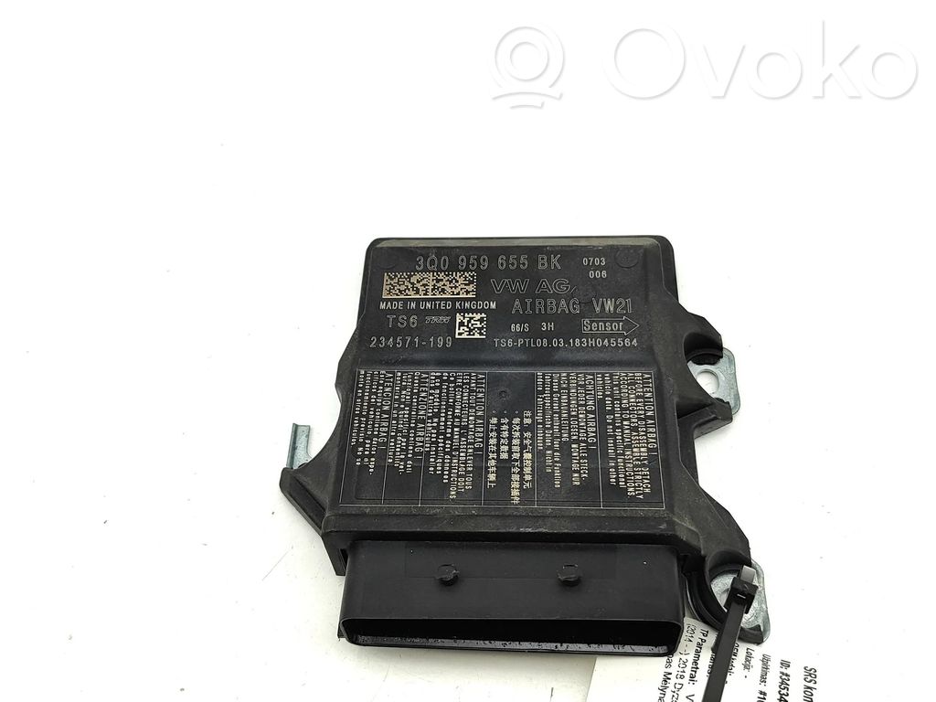 Volkswagen PASSAT B8 Sterownik / Moduł Airbag 