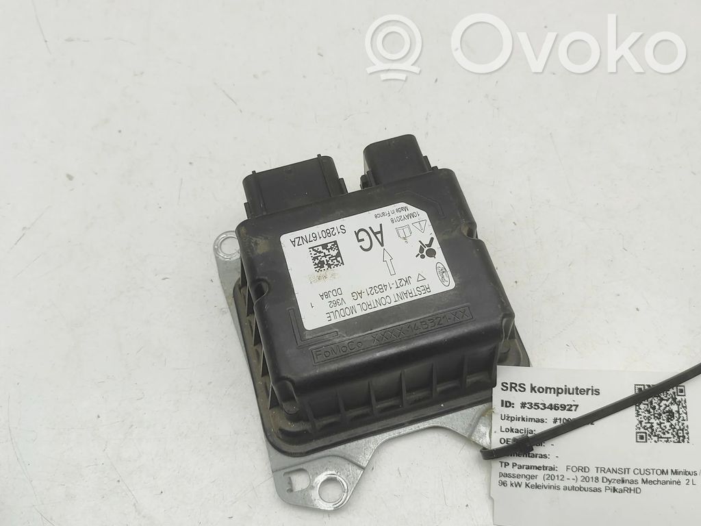 Ford Transit Custom Module de contrôle airbag 