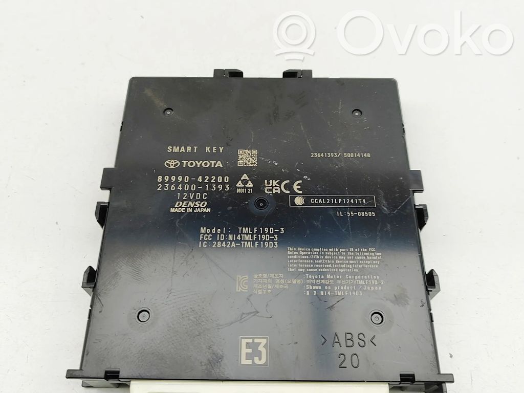 Toyota bZ4X Unitate/modul de control fără cheie (KESSY) 