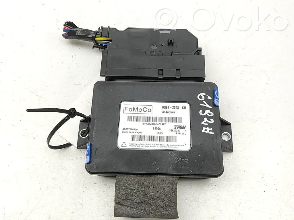 Volvo S60 Unité de contrôle, module EMF frein arrière 
