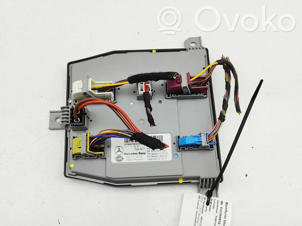 Mercedes-Benz E W213 Modulo di controllo del corpo centrale 