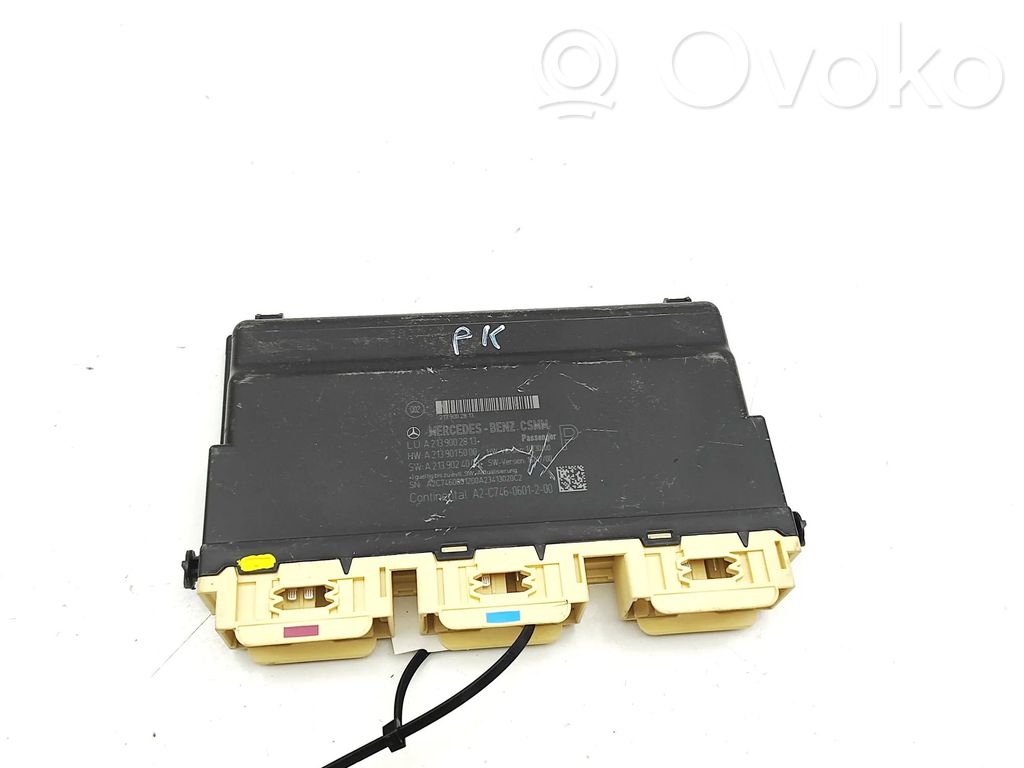 Mercedes-Benz E W213 Module de commande de siège 