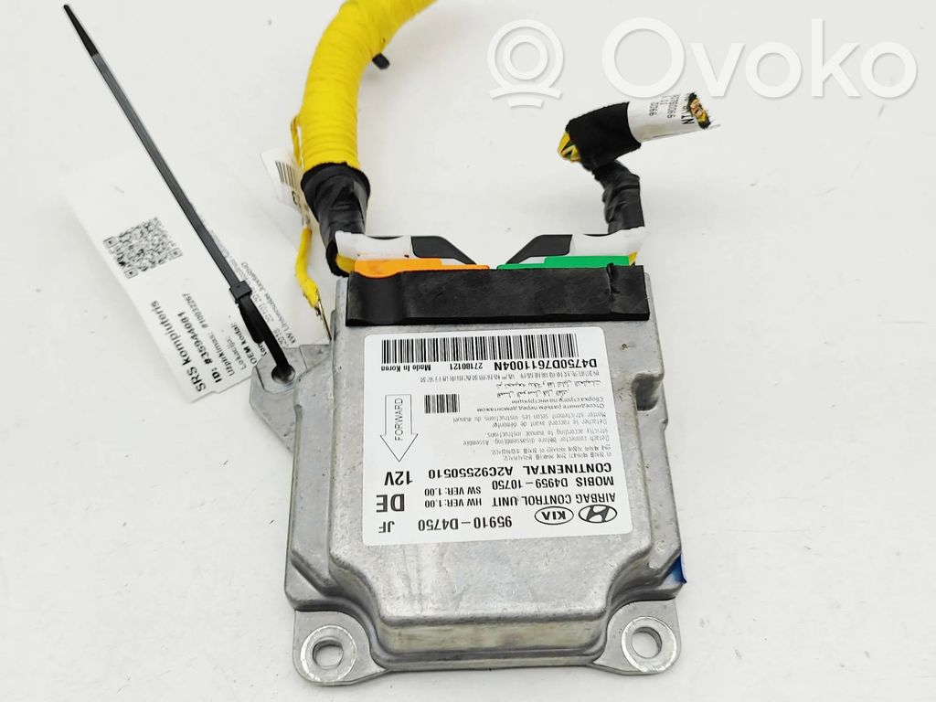 KIA Optima Airbag control unit/module 