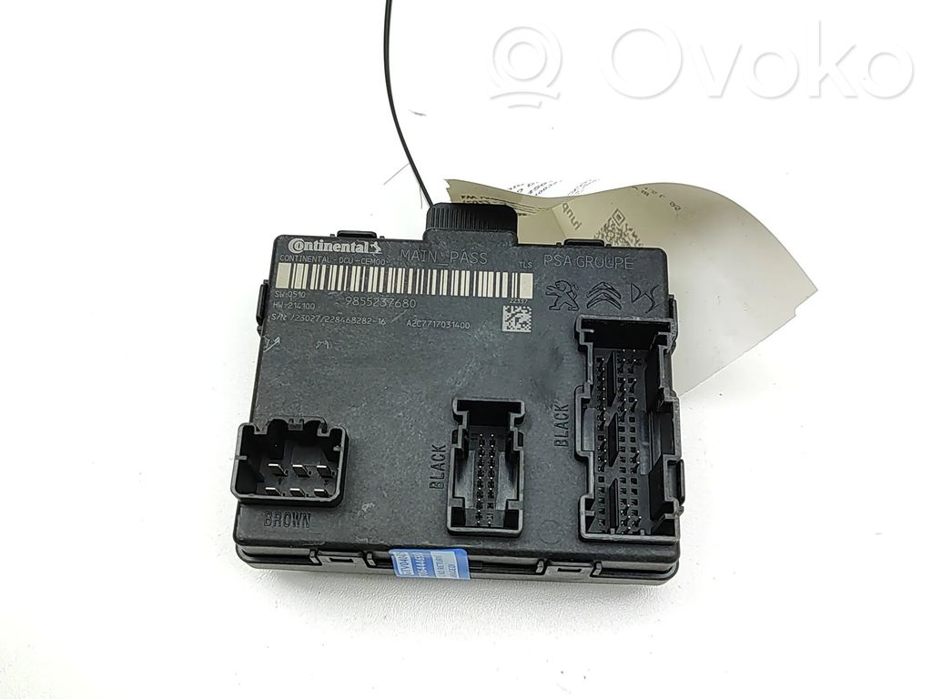 Peugeot 308 Unité de commande module de porte 