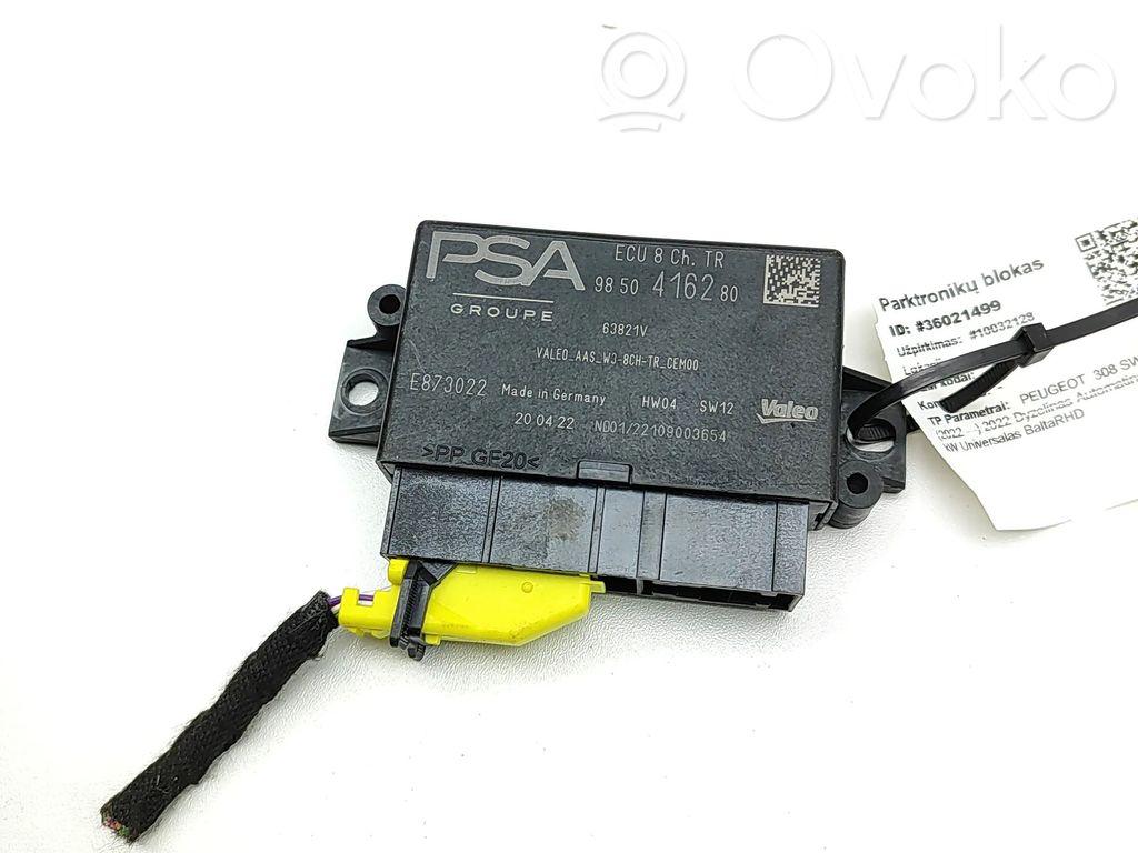 Peugeot 308 Unidad de control/módulo PDC de aparcamiento 