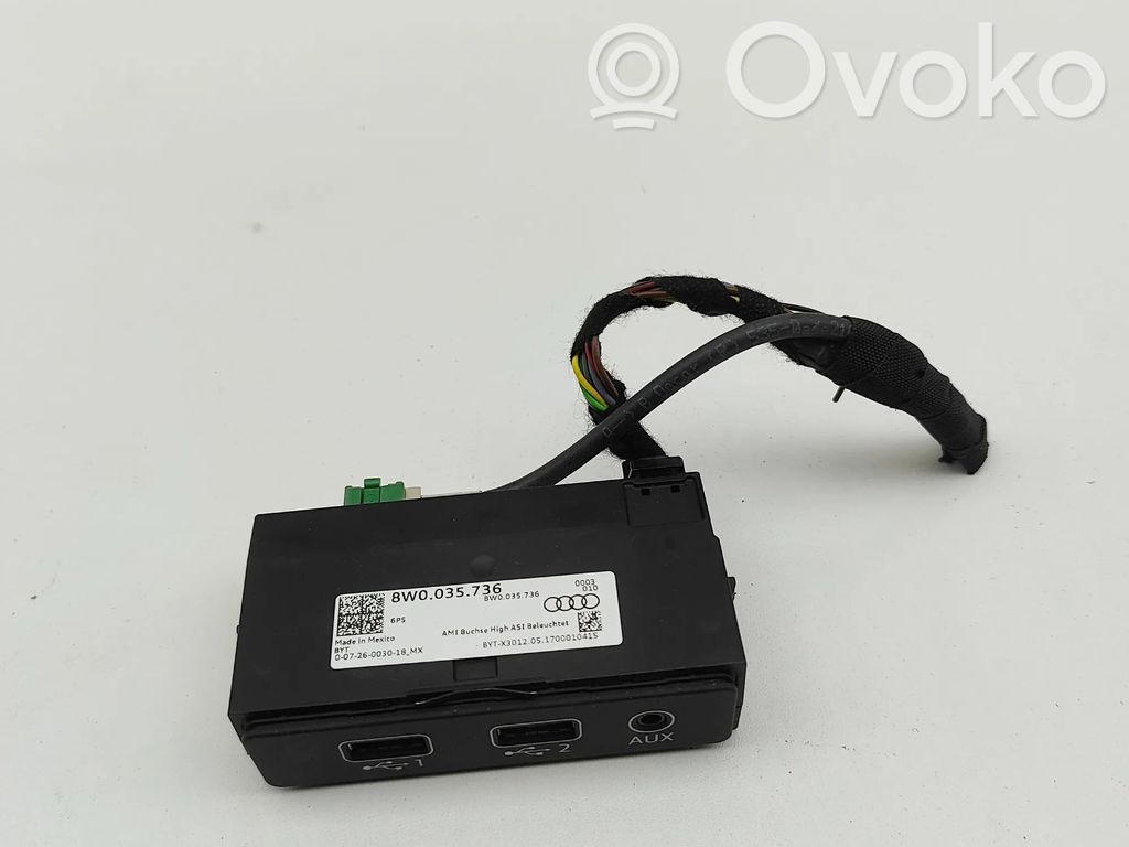 Audi Q5 SQ5 FY Enchufe conector entrada auxiliar 