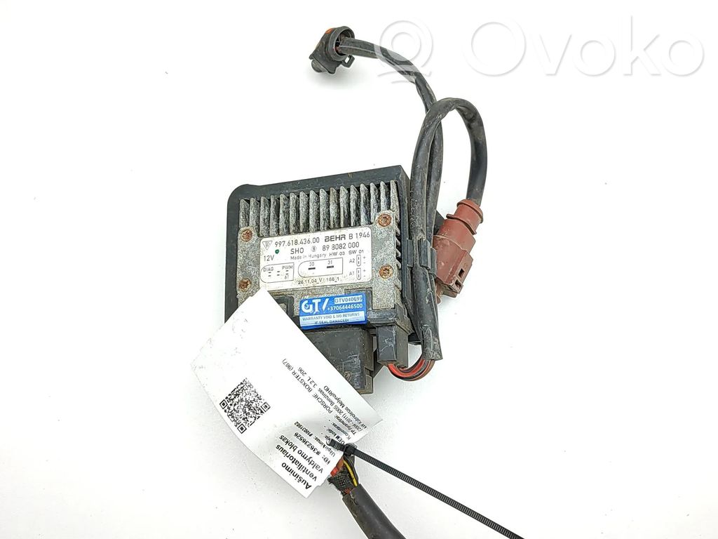 Porsche Boxster 987 Module de commande de ventilateur 