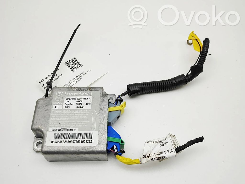 Centralina/modulo airbag   00046858203,46858203
