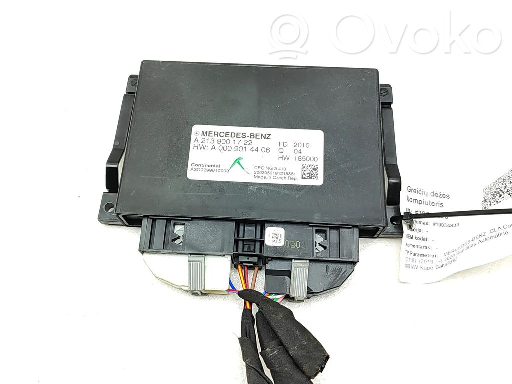 Mercedes-Benz CLA C118 X118 Module de contrôle de boîte de vitesses ECU 