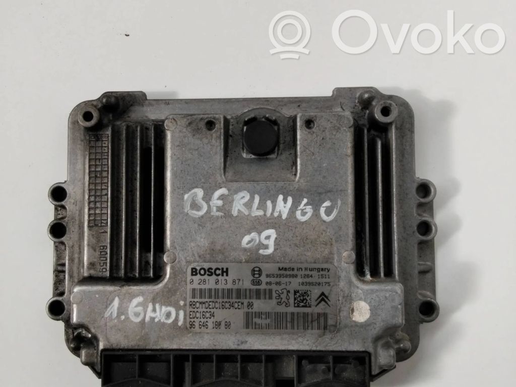 Citroen Berlingo Engine control unit/module 