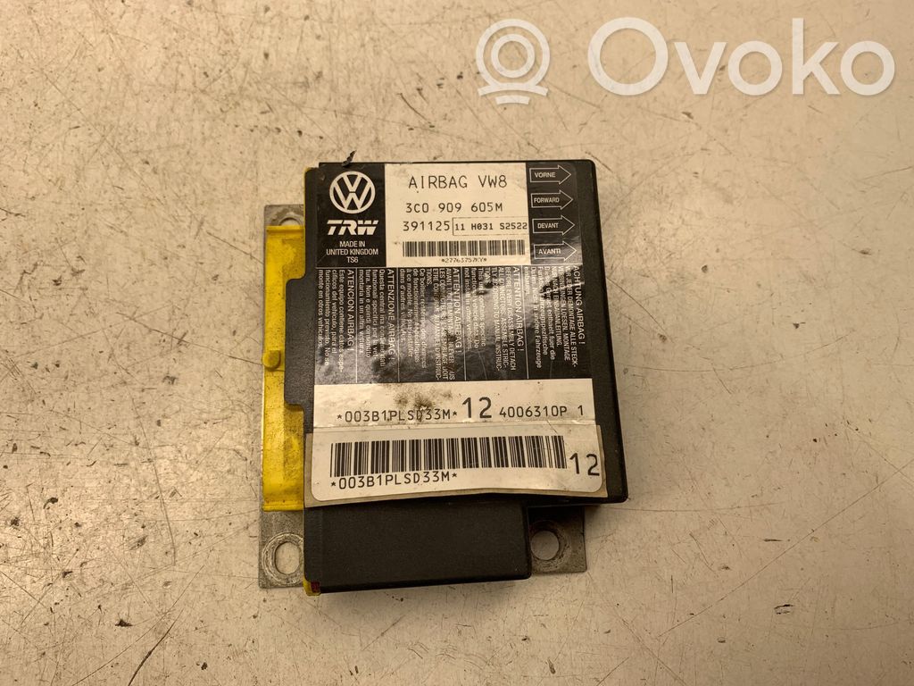 Volkswagen PASSAT B6 Sterownik / Moduł Airbag 