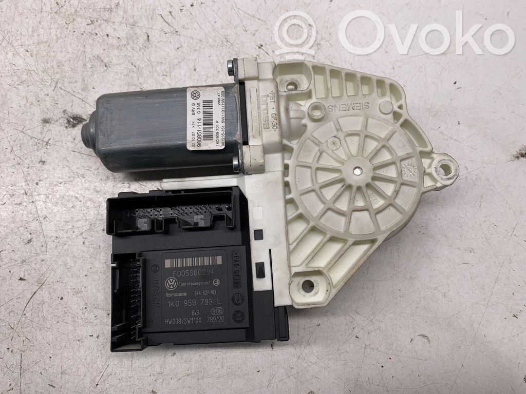 Volkswagen PASSAT B6 Silnik regulatora szyby drzwi przednich 