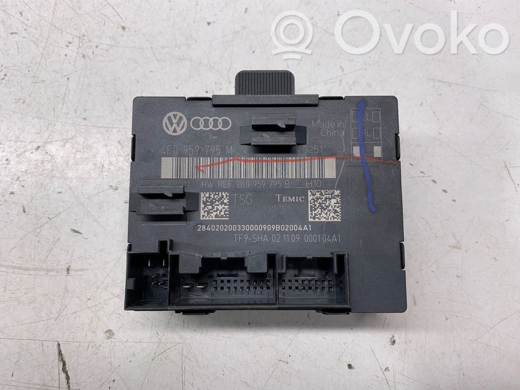 Unité de commande module de porte   4F0959795M,8K0959795B,000104A1
