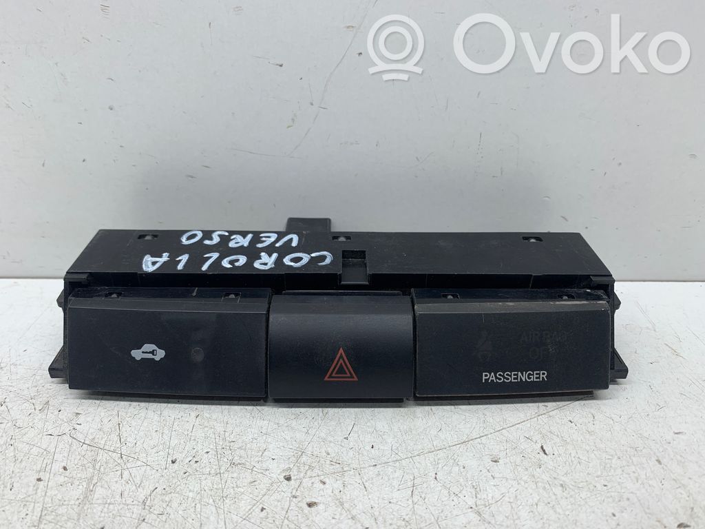 Toyota Corolla Verso E121 Botón interruptor de luz de peligro 