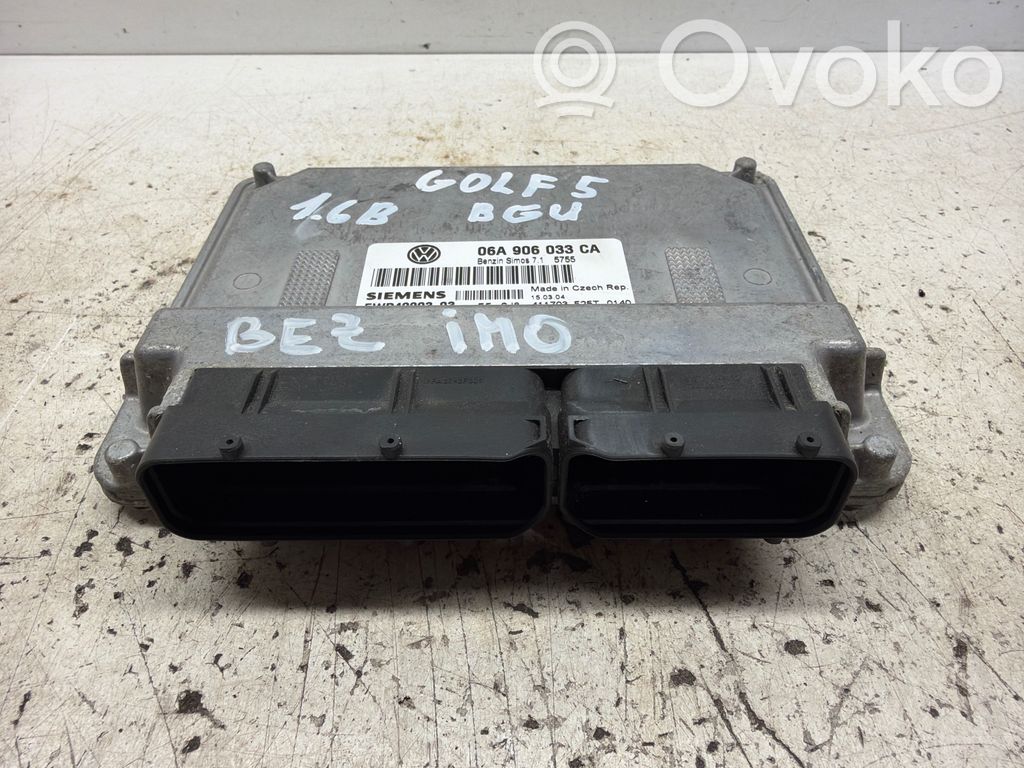 Volkswagen Golf V Engine control unit/module 