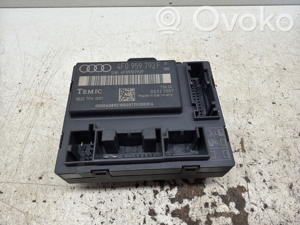 Audi A6 S6 C6 4F Door control unit/module 